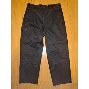 NEW Covington Dress Pants Mens 32x32 Black Cotton Pleated